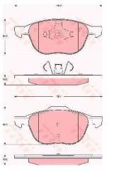 Disk Balata Ön | Ford Focus 2005-11 C Max 2004-10 Kuga