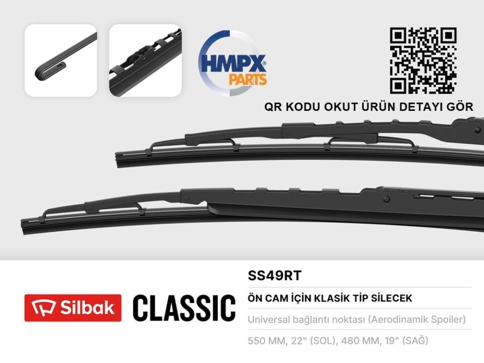 ÖN SİLECEK SÜPÜRGE TAKIM : METAL TİP (550 MM+480 M FOCUS 98 >05