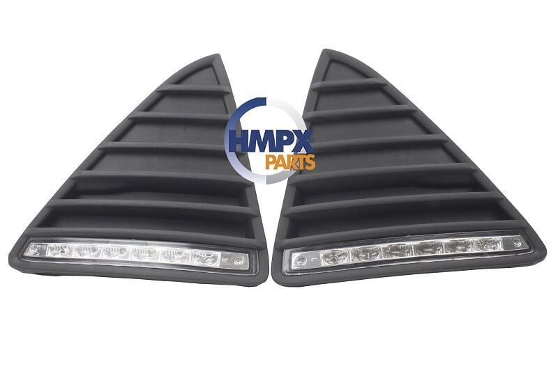 Ford FOCUS 11> Led Gündüz Farlı Tampon Izgara Takımı (Mat Siyah)