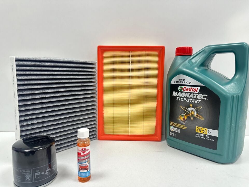 FOCUS 2 BAKIM SETİ (2005-2007) BENZİNLİ - 4LT CASTROL MAGNATEC 5/30- YAĞ FİLTRESİ-HAVA FİLTRESİ-POLEN FİLTRESİ
