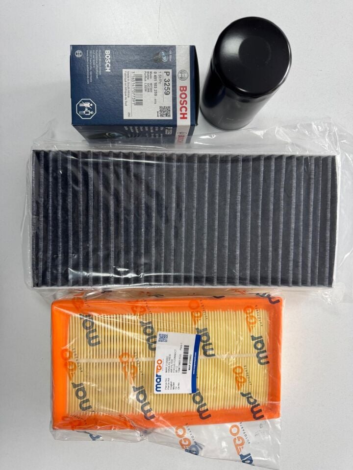 FOCUS 1 FİLTRE SETİ (1999-2005) BOSCH YAĞ FİLTRESİ- HAVA FİLTRESİ- KARBONLU POLEN FİLTRESİ