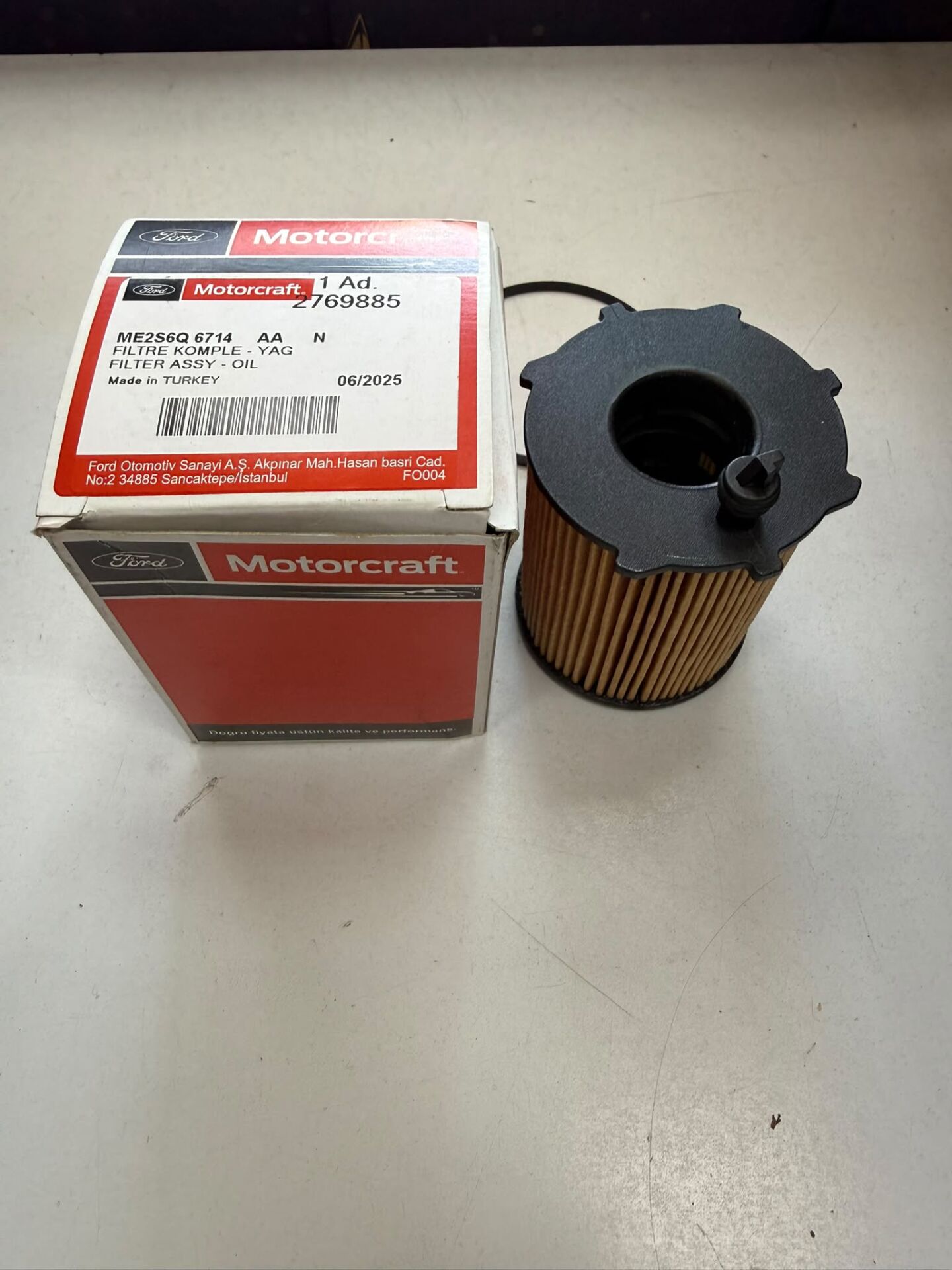 FORD 1.4 - 1.6 TDCİ FOCUS-CMAX -COUIRER-FİESTA-BMAX (MOTOCRAFT MARKA) YAĞ FİLTRESİ