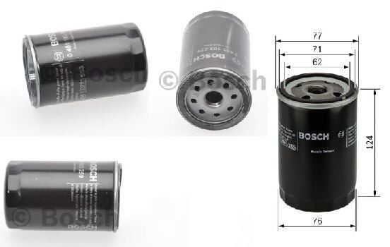 Yağ Filtresi | Ford Focus 1998-2005 (1.6-2.0 MOTOR) BOSCH MARKA