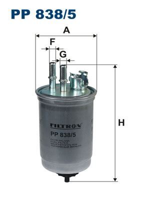 YAKIT FILTRESI CONNECT FOCUS 1.8 TDCI 75 PS 02-06 FILTRON