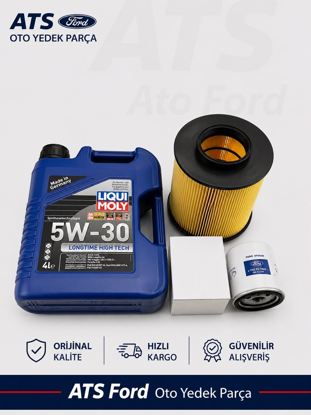FOCUS 2,5-3 BENZİNLİ LIQUIMOLY 5/30 4LT MOTOR YAĞI-YAĞ FİLTRESİ ORJİNAL-HAVA FİLTRESİ