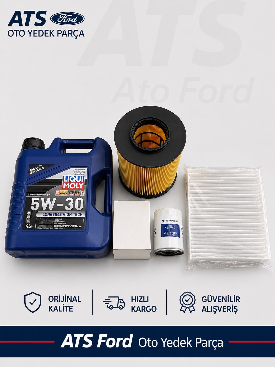 FOCUS 2,5 BENZİNLİ LIQUIMOLY 5/30 4LT MOTOR YAĞI-YAĞ FİLTRESİ ORJİNAL-HAVA FİLTRESİ