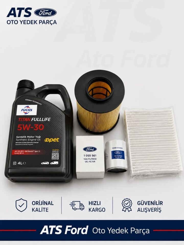 FOCUS 3 BENZİNLİ OPET 5/30 4LT MOTOR YAĞI-YAĞ FİLTRESİ ORJİNAL-HAVA FİLTRESİ