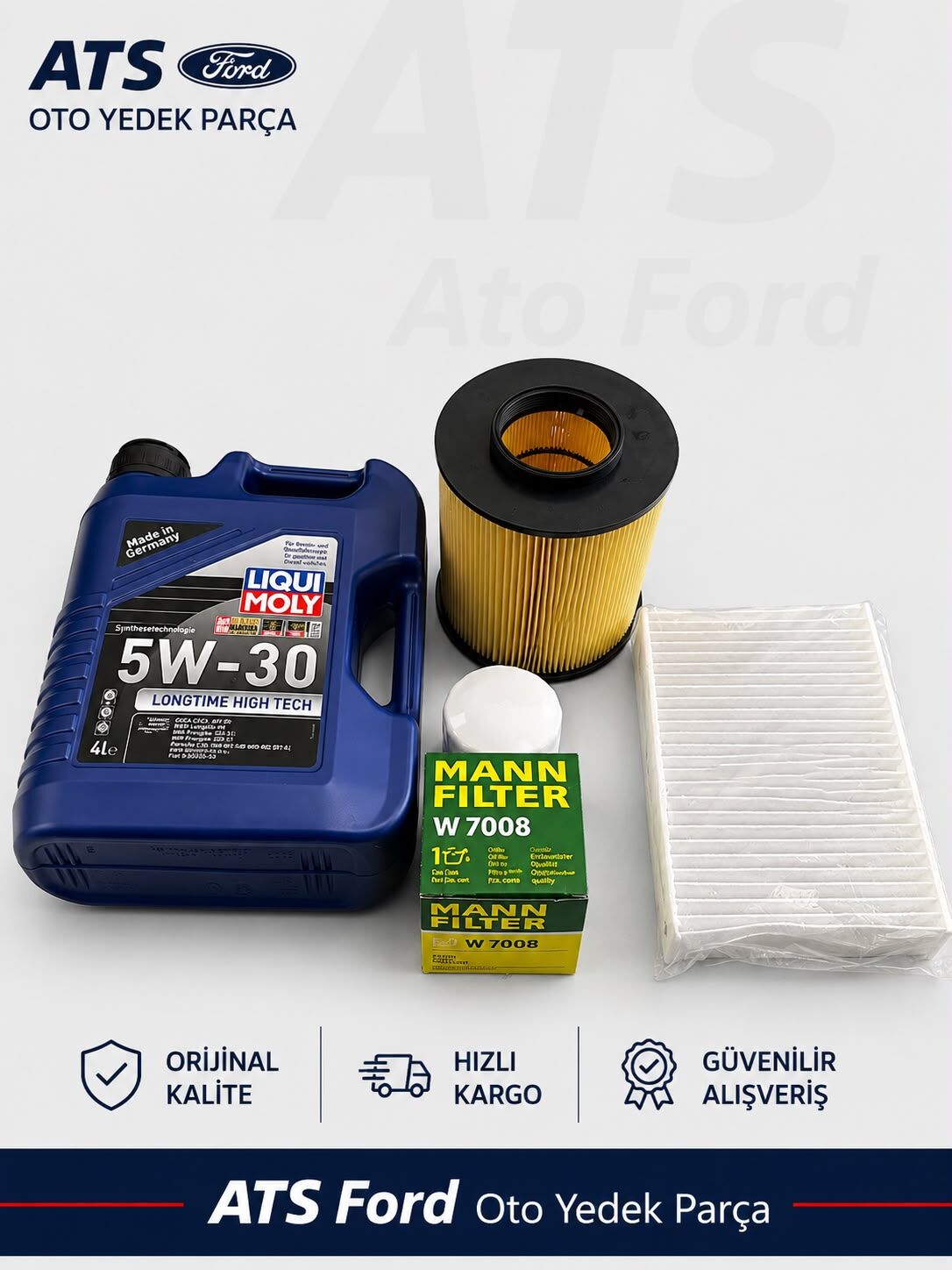 FOCUS 3 BENZİNLİ LIQUIMOLY 5/30 4LT MOTOR YAĞI-YAĞ FİLTRESİ MANN-HAVA FİLTRESİ-POLEN FİLTRESİ