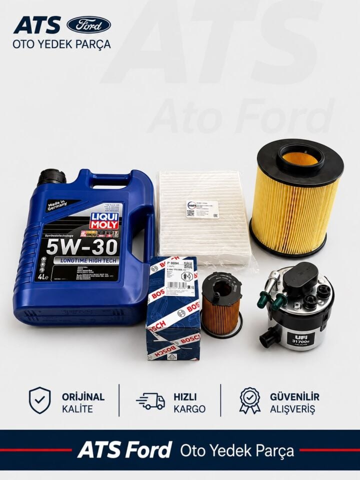 FOCUS 2.5 1.6 TDCİ (2008-2012) LIQUIMOLY 5/30 4LT MOTOR YAĞI-YAĞ FİLTRESİ BOSCH-HAVA FİLTRESİ-MAZOT FİLTRESİ UFI