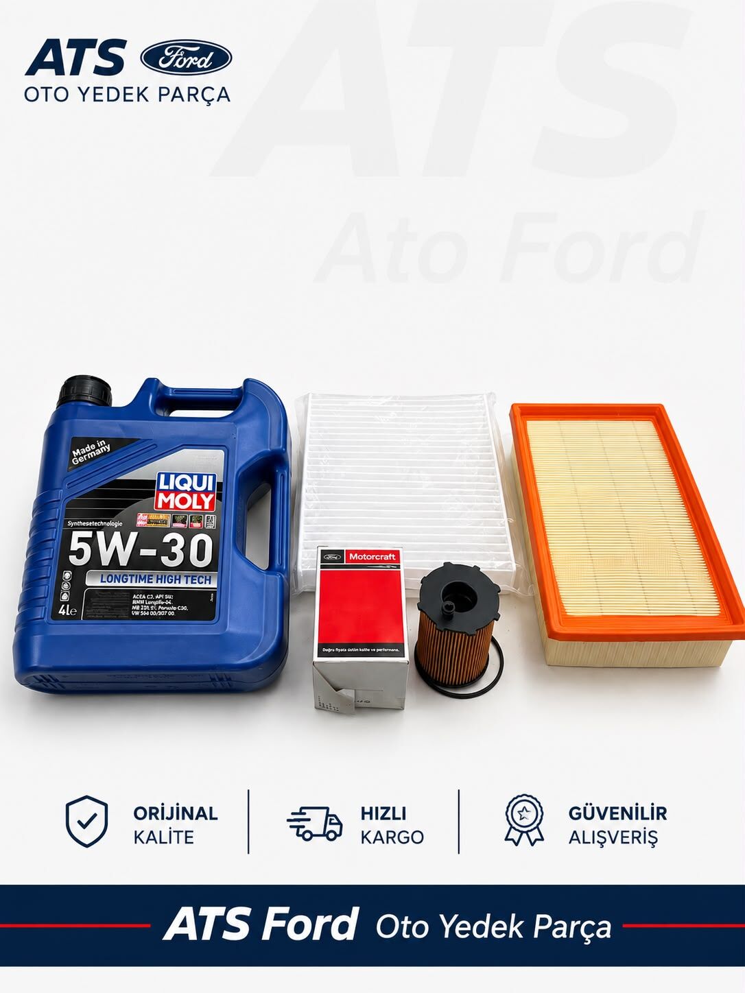 FOCUS 2 1.6 TDCİ (2005-2008) LIQUIMOLY 5/30 4LT MOTOR YAĞI-YAĞ FİLTRESİ MOTOCRAFT-HAVA FİLTRESİ-POLEN FİLTRESİ