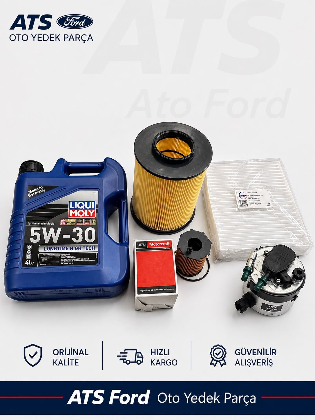 FOCUS 2.5 1.6 TDCİ (2008-2012) LIQUIMOLY 5/30 4LT MOTOR YAĞI-YAĞ FİLTRESİ MOTOCRAFT-HAVA FİLTRESİ-POLEN FİLTRESİ-MAZOT FİLTRESİ UFİ